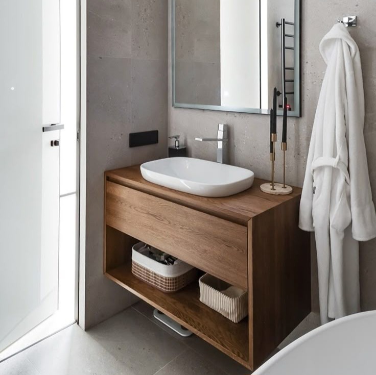 Natura Solid Wood Bathroom Vanity